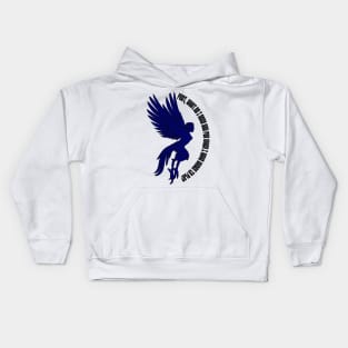 Feet, what do I need you for when I have wings? Kids Hoodie